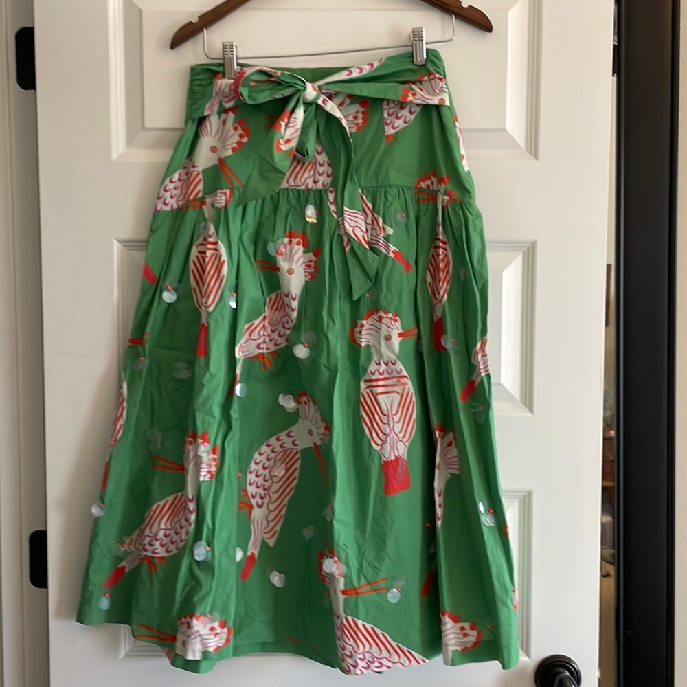 Anthropologie Camilla Perkins midi skirt.